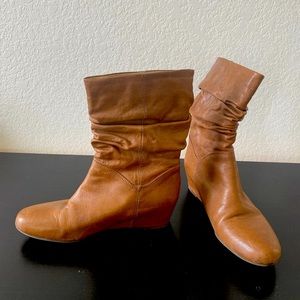 franco sarto wedge booties